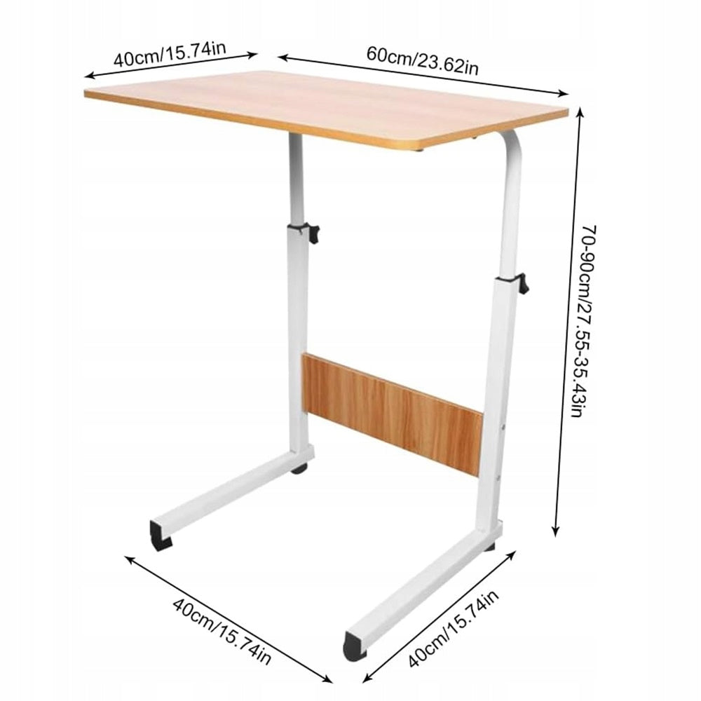 Height Adjustable Wheeled Desk, Laptop Work Table Packaging status original
