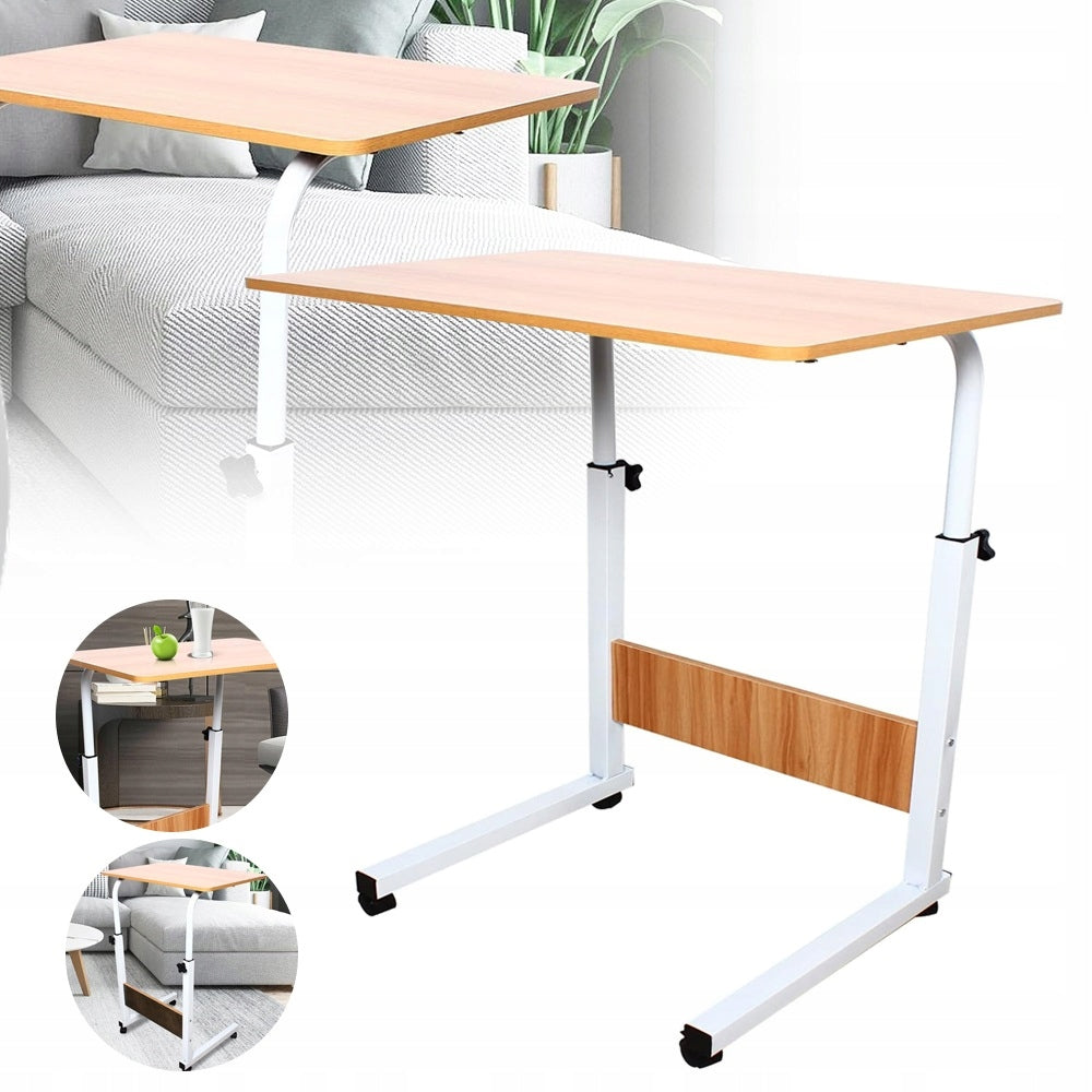 Height Adjustable Wheeled Desk, Laptop Work Table