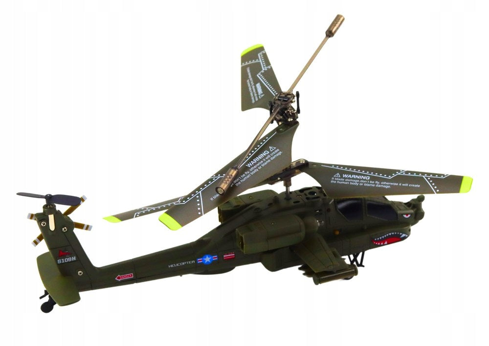 Helicopter Military Apache Remote Controlled RC Syma S109H Khaki Manufacturer code 20877