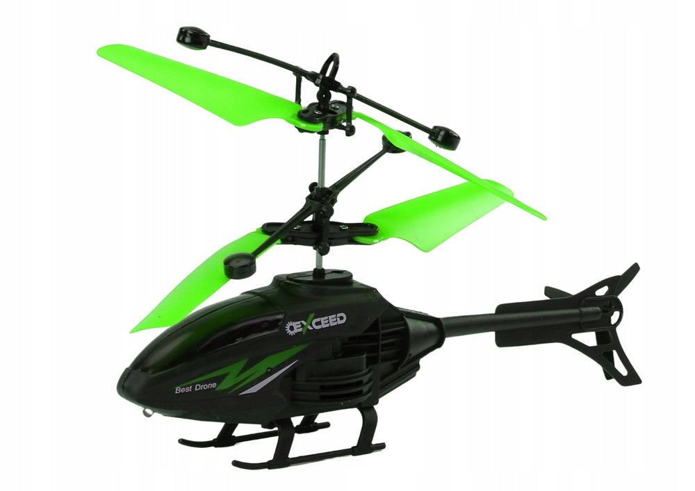 Helicopter Remote Controlled RC Gyroscope Green Fun For Kids Brand LEAN Toys