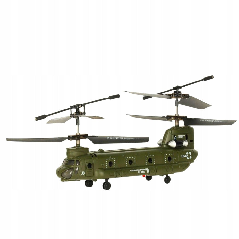 Helicopter Remote Controlled RC Syma S026H-1 Green Khaki Brand LEAN Toys