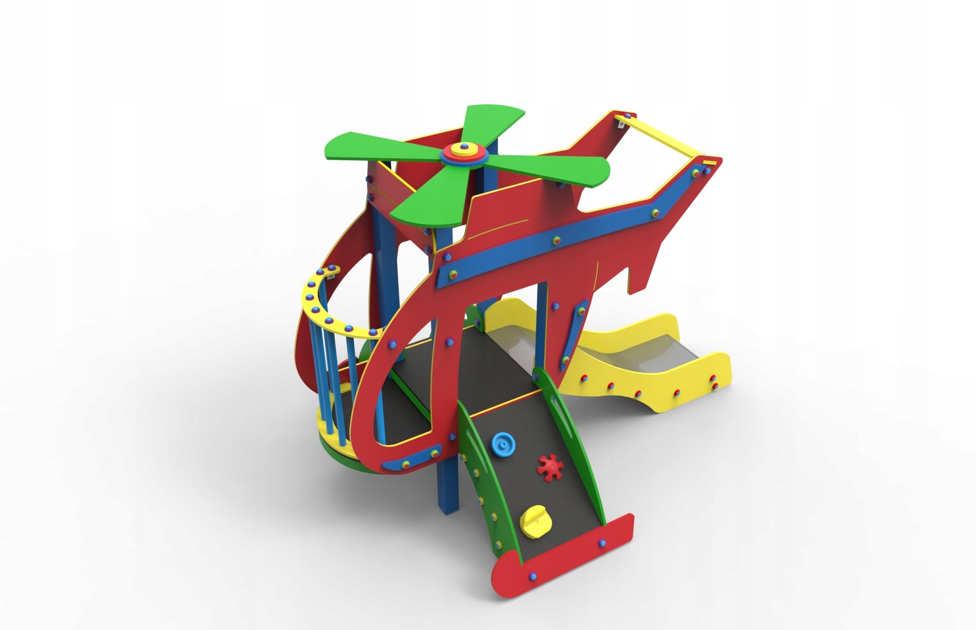 Helicopter with slide for square toys | PN-EN 1176 standard Character/Title other