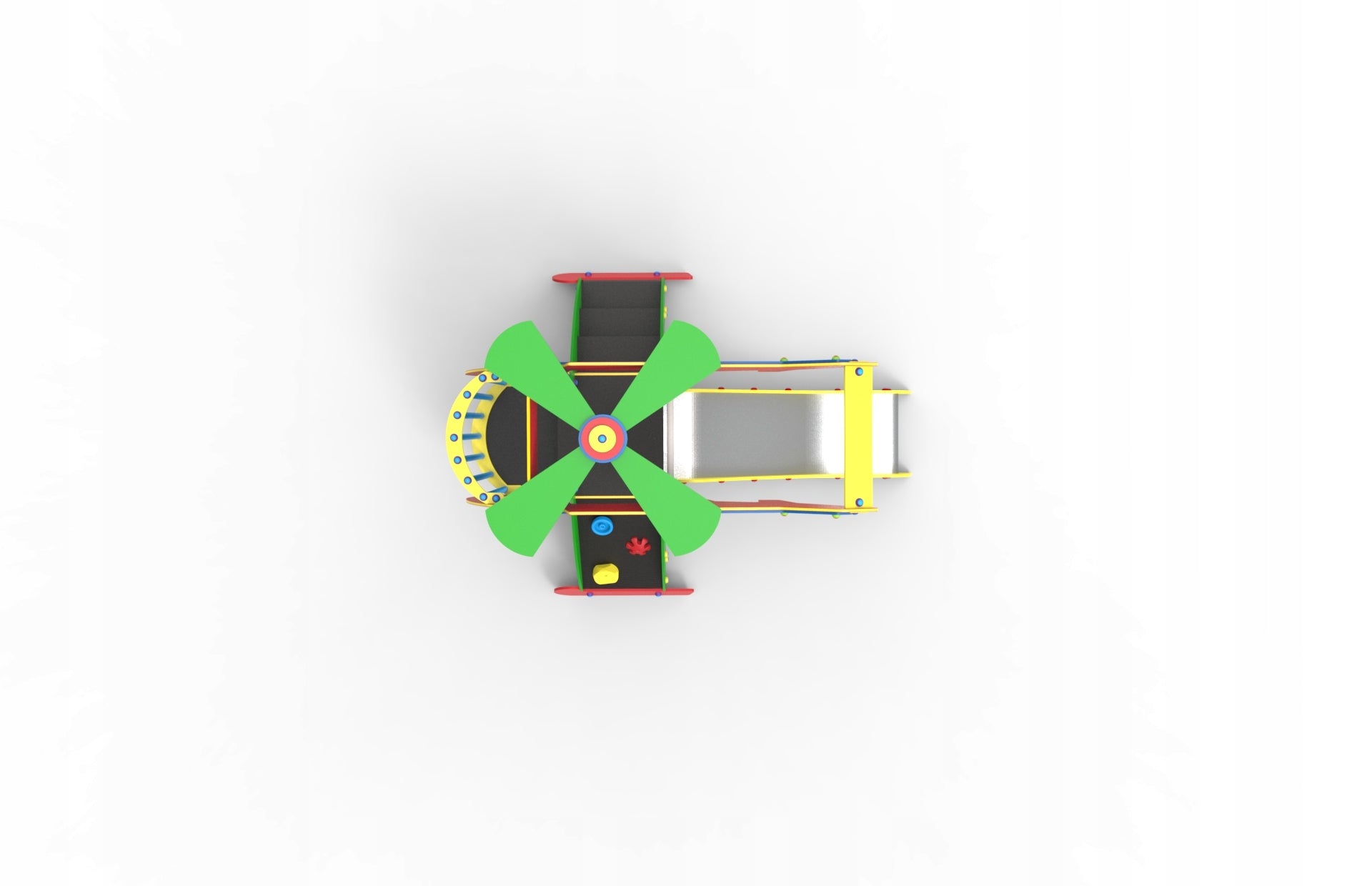 Helicopter with slide for square toys | PN-EN 1176 standard Kind plastic