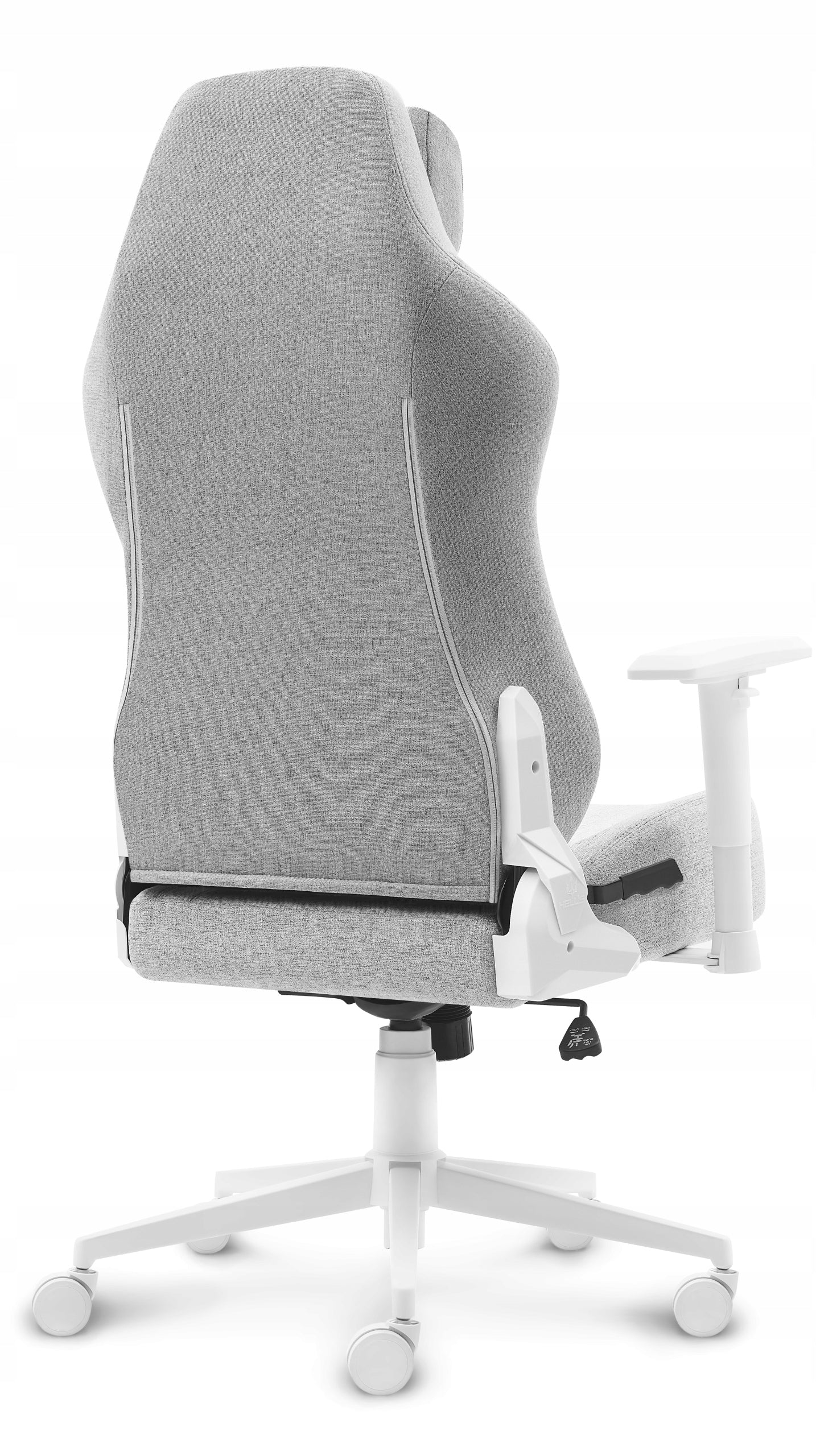 Hell's Chair HC- 1009 White Grey Fabric Model HC- 1009 White- Gray