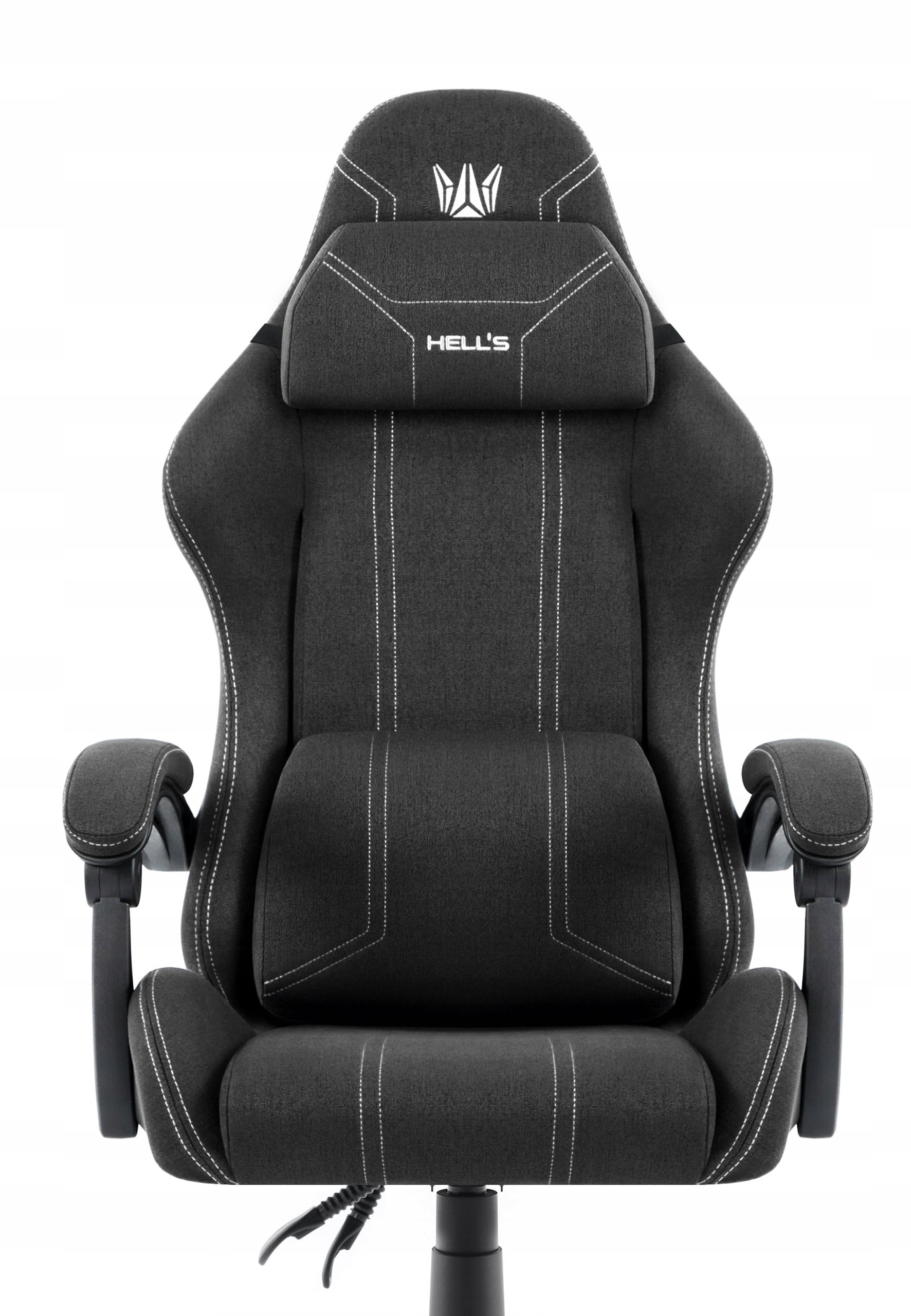 Hell's Chair HC- 1014 Black White Fabric