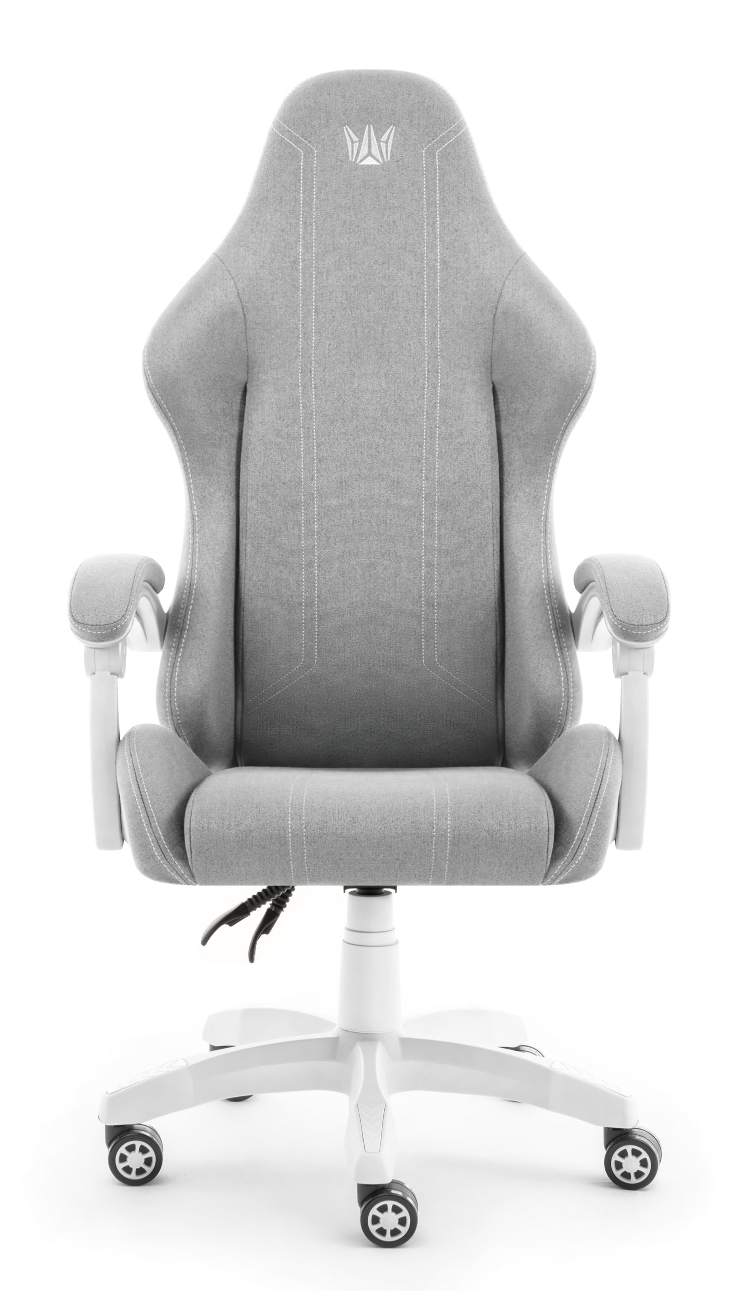 Hell's Chair HC- 1014 Grey- White Fabric Furniture height 135 cm