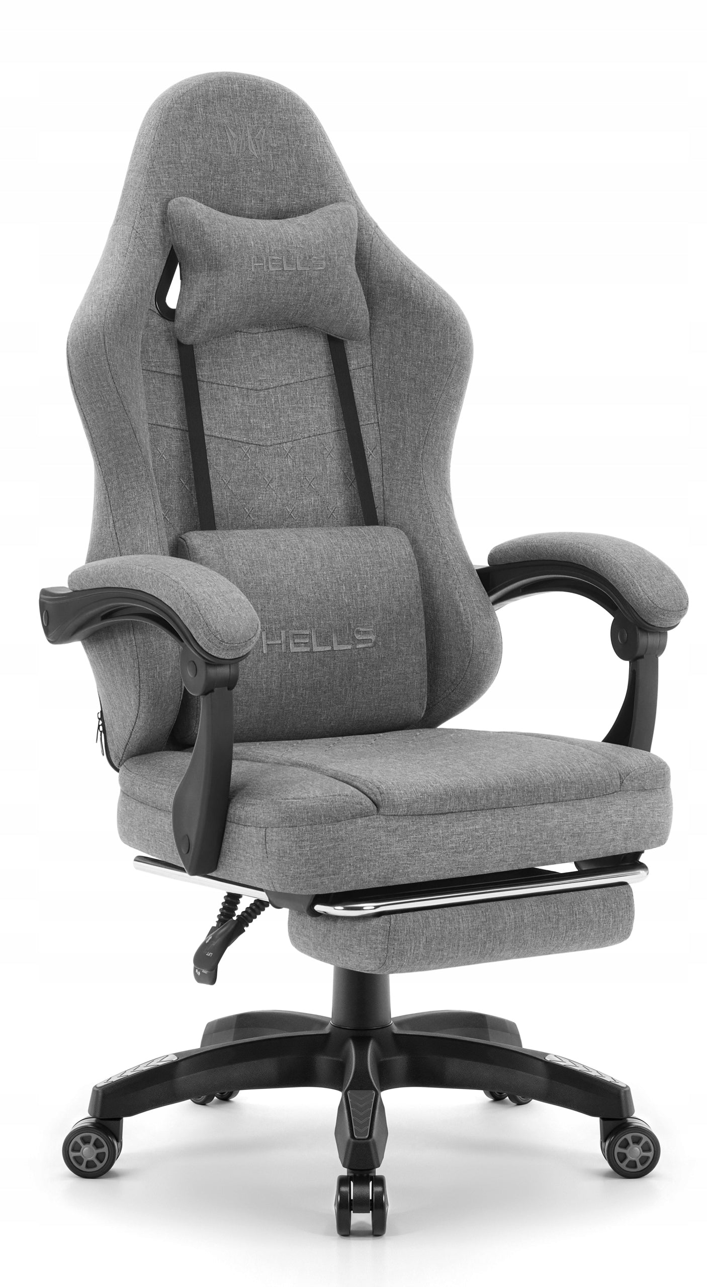 Hell's Chair HC- 1015 Grey with Footrest Manufacturer code 5907196010996
