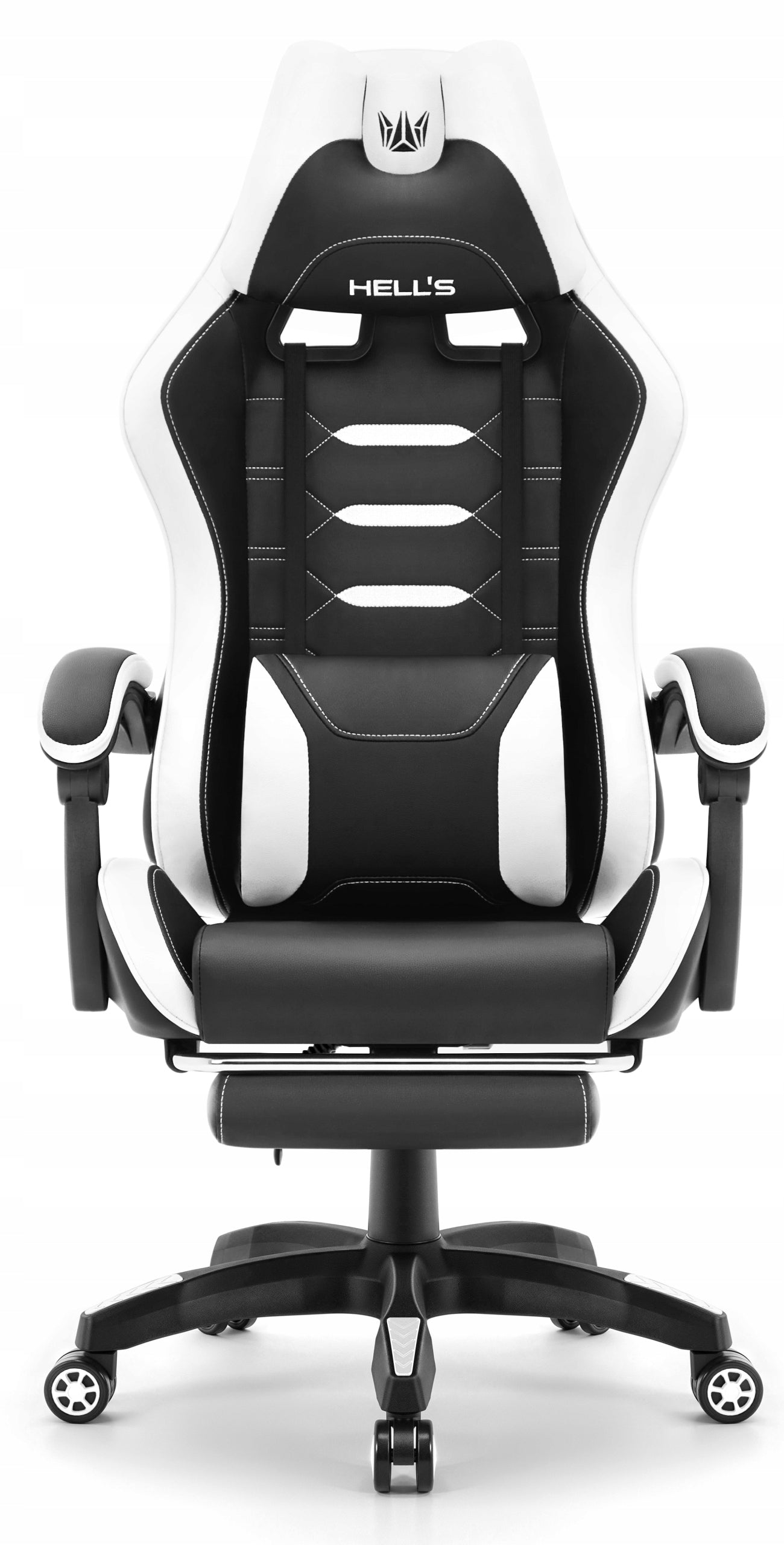 Hell's Chair HC- 1039 2.0 White with Footrest Packaging status original