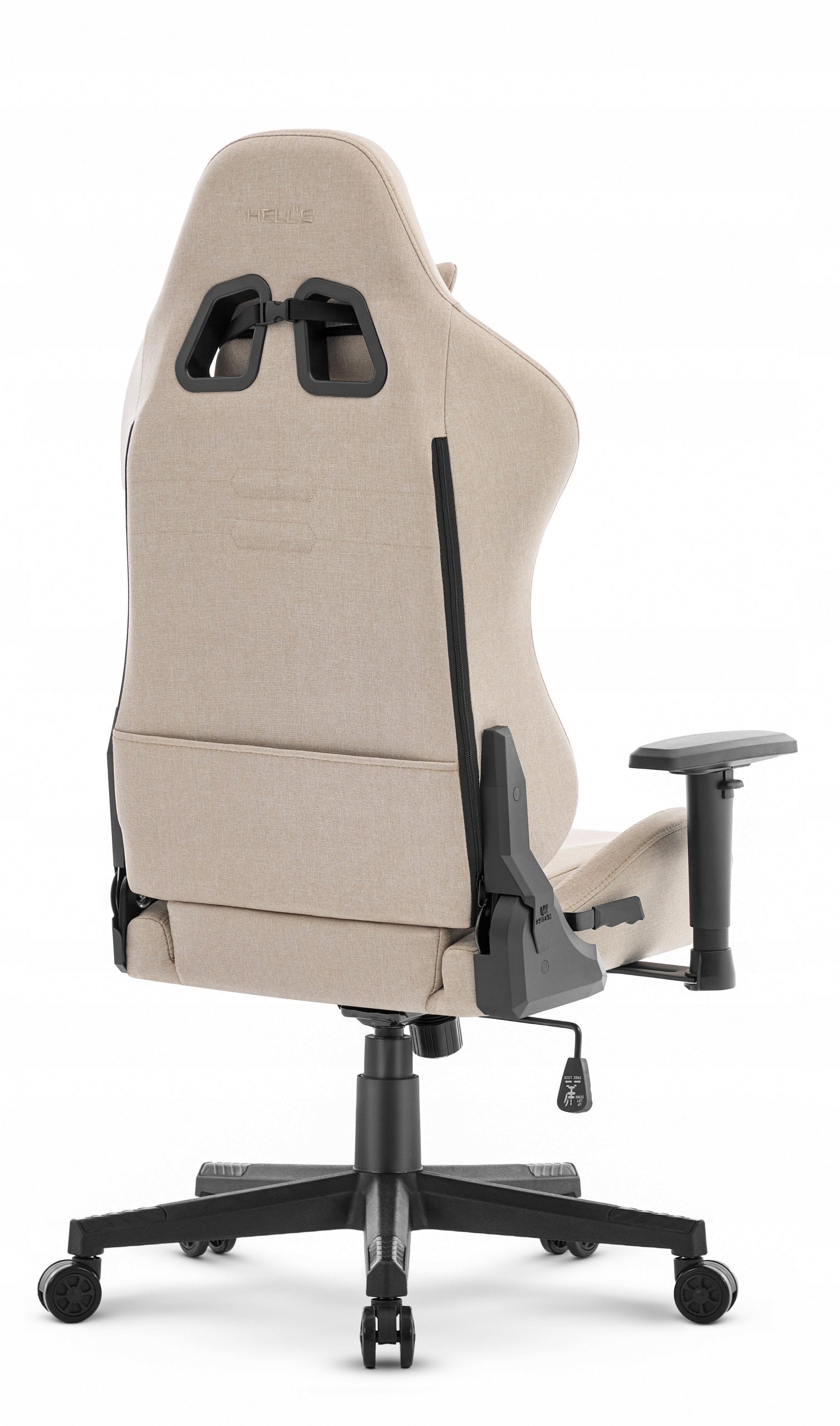Hell's Chair HC- 2000 Beige Fabric Furniture height 137 cm