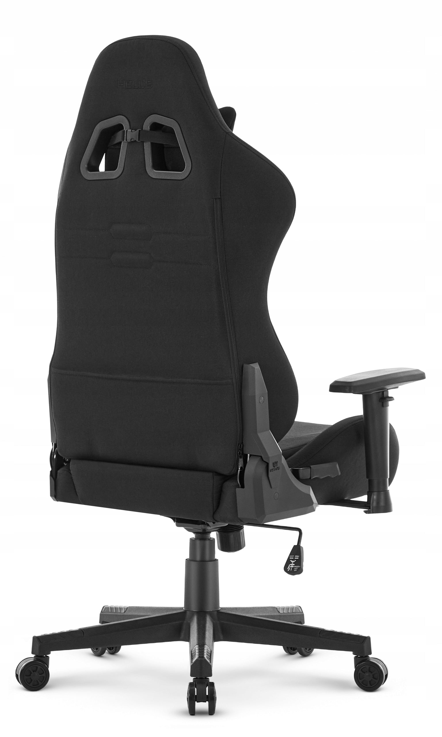 Hell's Chair HC-2000 Black Fabric Office Swivel Gaming Chair Model HC-2000 Black Tkanina