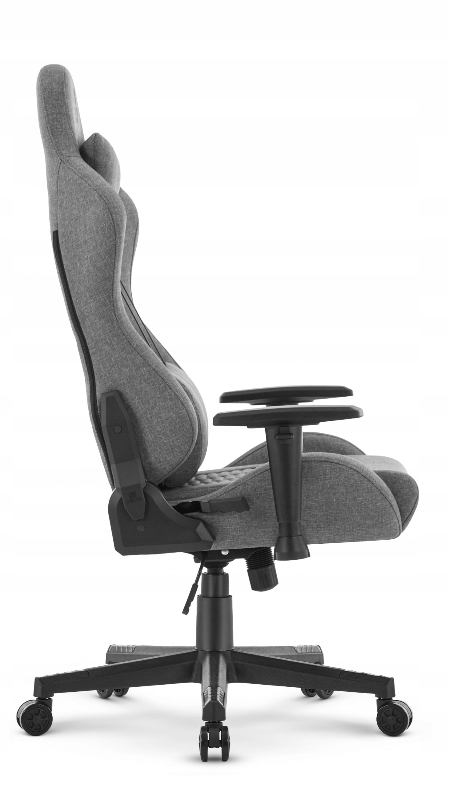 Hell's Chair HC-2000 Gray-Black Fabric Office Swivel Gaming Chair Brand HELL'S CHAIR