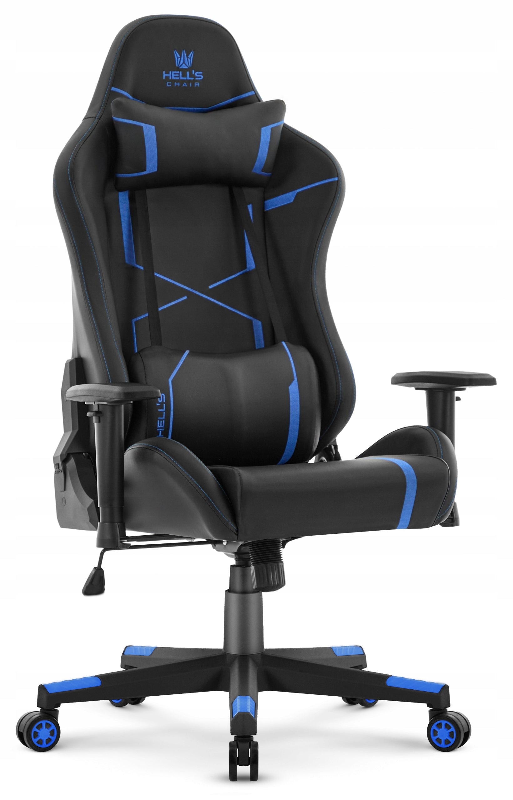 Hell's Chair HC-2001 Black-Blue Eco-leather Office Swivel Gaming Chair EAN (GTIN) 5907196011696