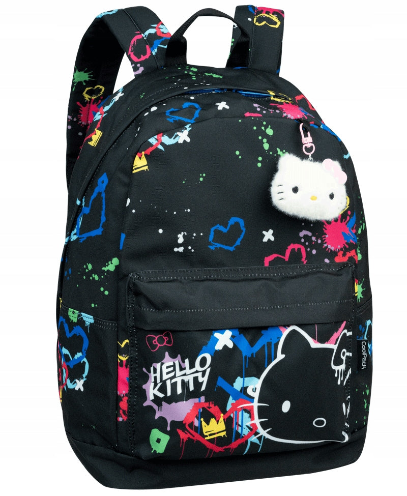 Hello Kitty Backpack Cross school youth black neon Coolpack F026034