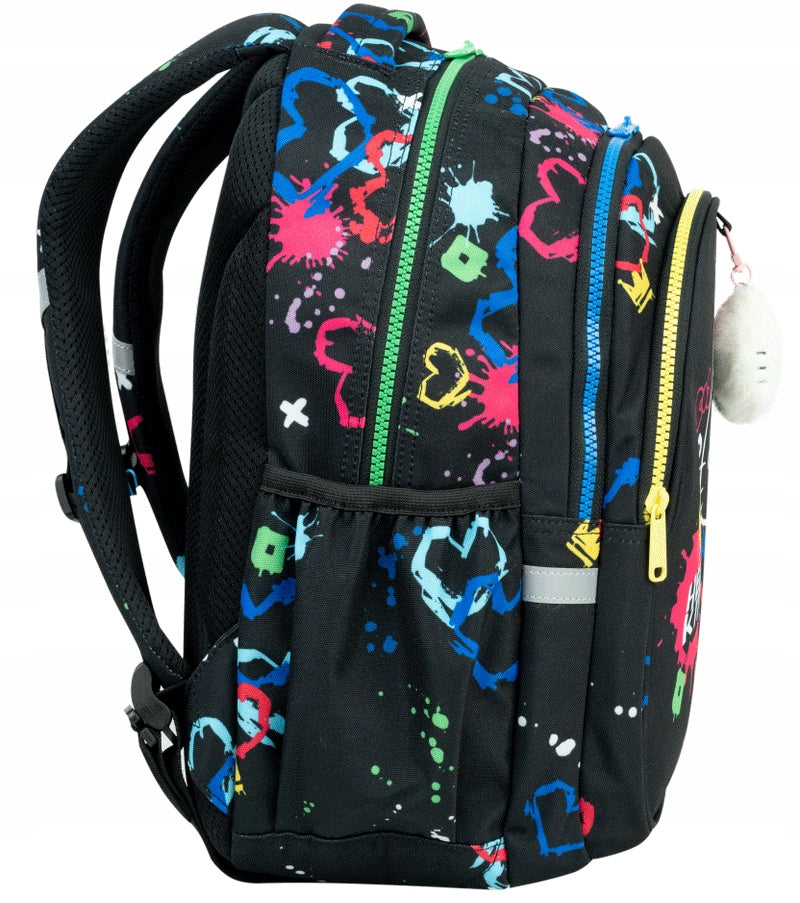 Hello Kitty Backpack Jerry school class 1-3 black neon girl Coolpack Manufacturer code 5907360014782