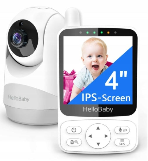 HelloBaby HB6240 Video Baby Monitor with Camera and Sound IPS Screen Without WiFi