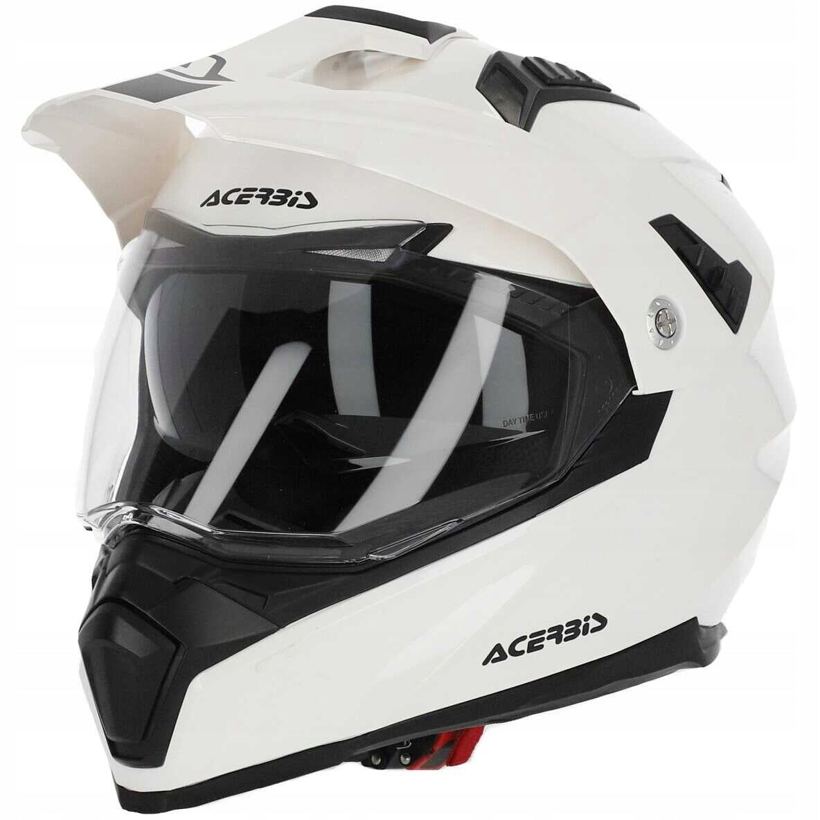 Helmet ACERBIS Adventure Flip FS-606 White size XL 61-62 cm blenda dual
