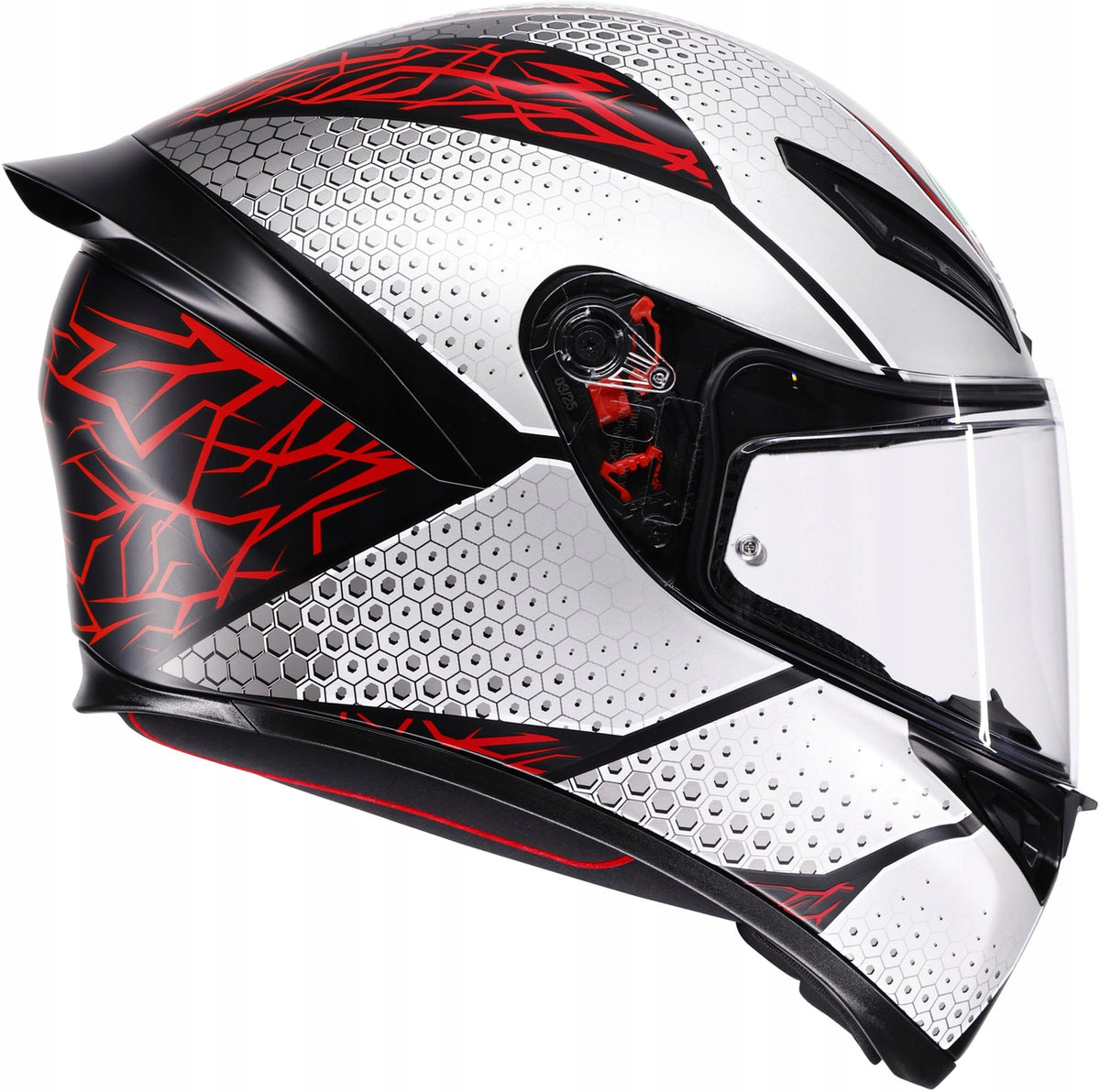 Helmet AGV K-1 S Speedarmor Matt Black/Grey/Red E2206 Manufacturer's catalog number 2118394017/073/S