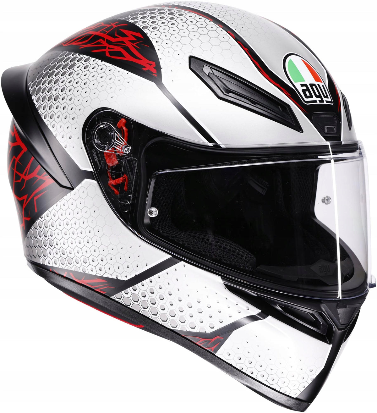 Helmet AGV K-1 S Speedarmor Matt Black/Grey/Red E2206
