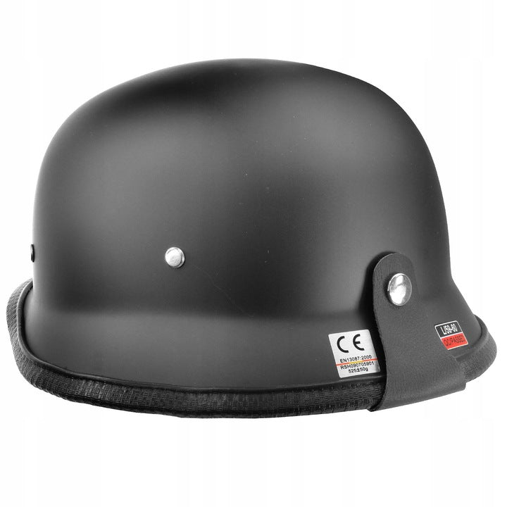 Helmet AWINA Open German Helmet Peanut Chopper RETRO Black Matt size. L Manufacturer no brand