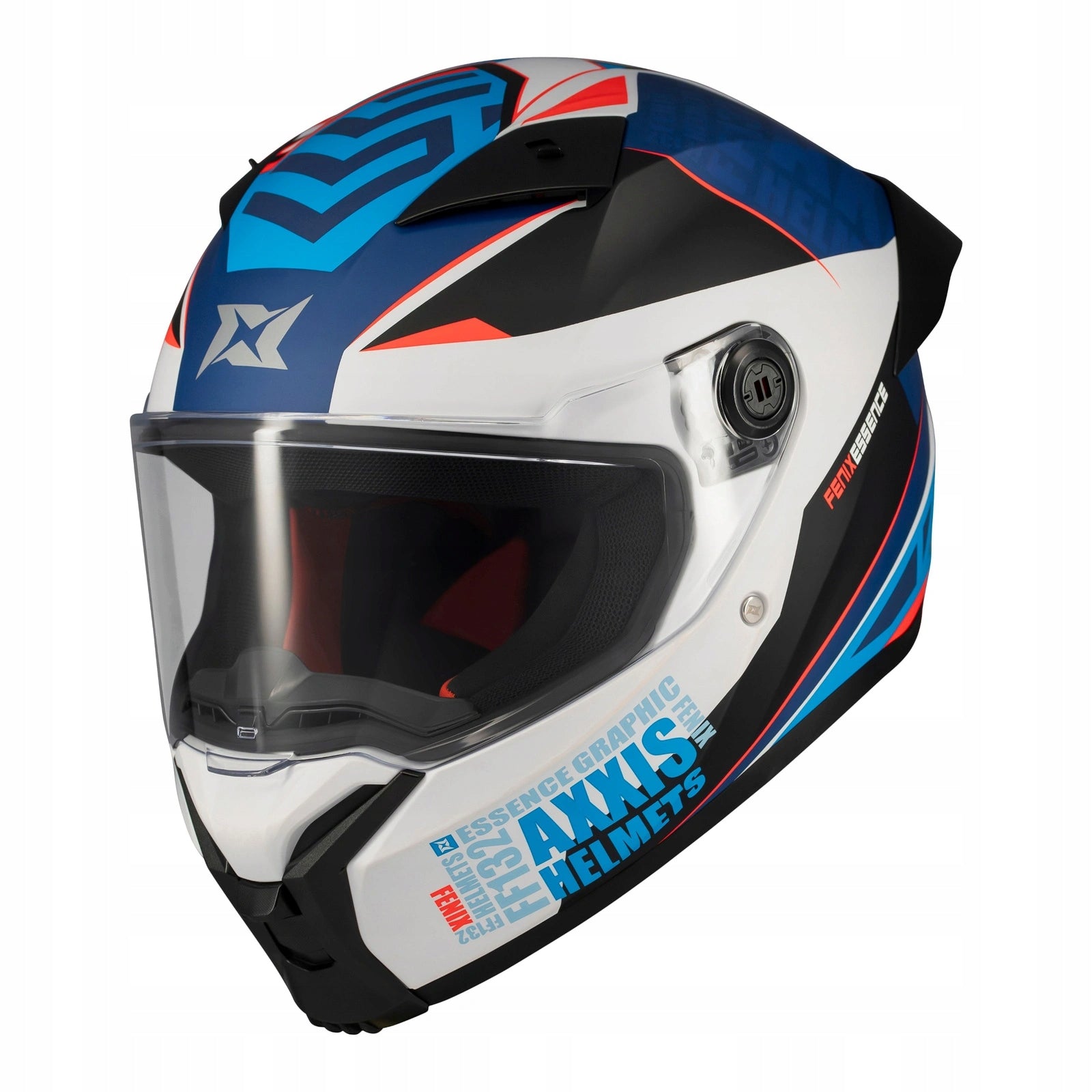 Helmet AXXIS FENIX ESSENCE A7 GLOSS blue red grey black FREEBIES Size M