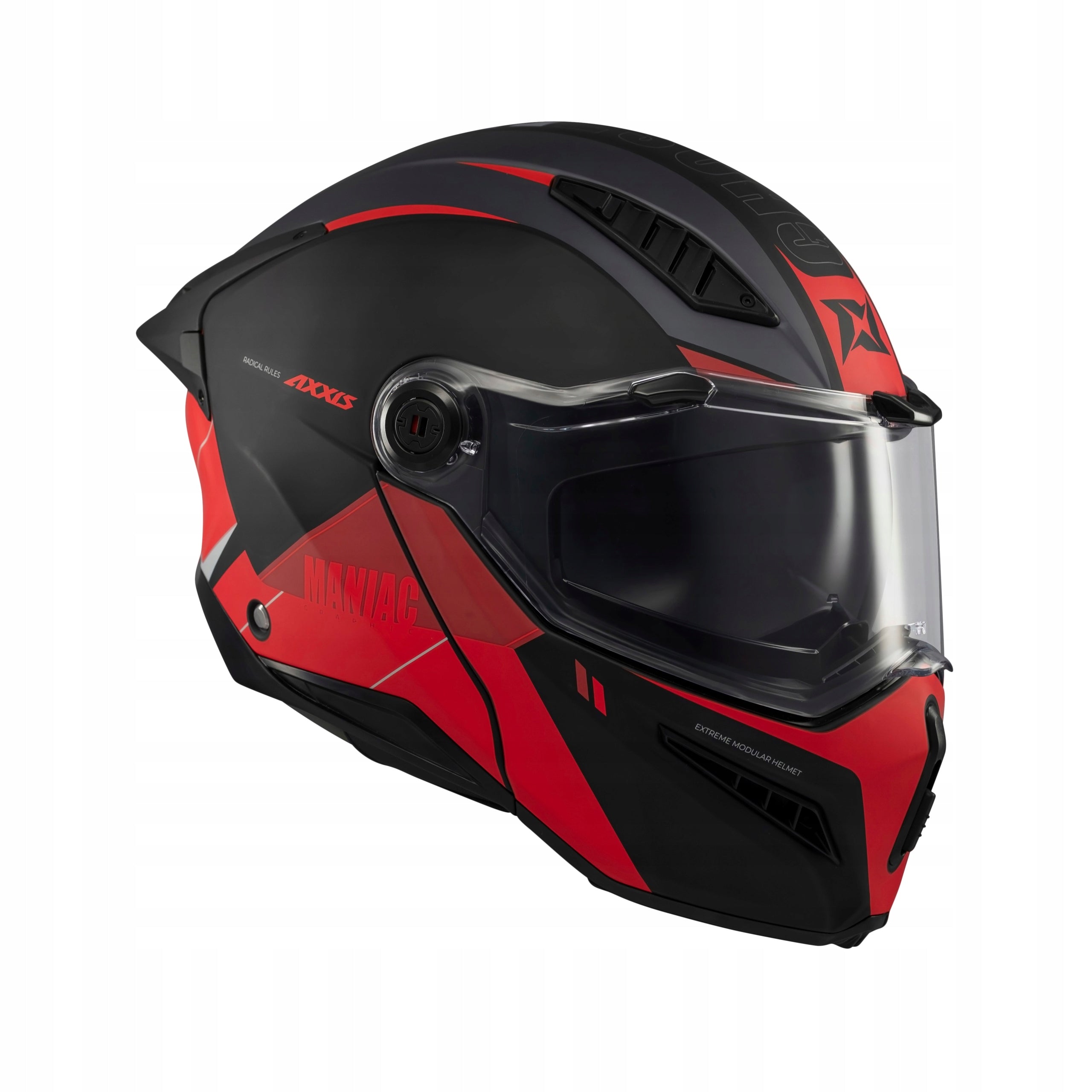 Helmet AXXIS FU409SV GHOSTFIGHTER MANIAC B5 black matt/red S Manufacturer Romet OE