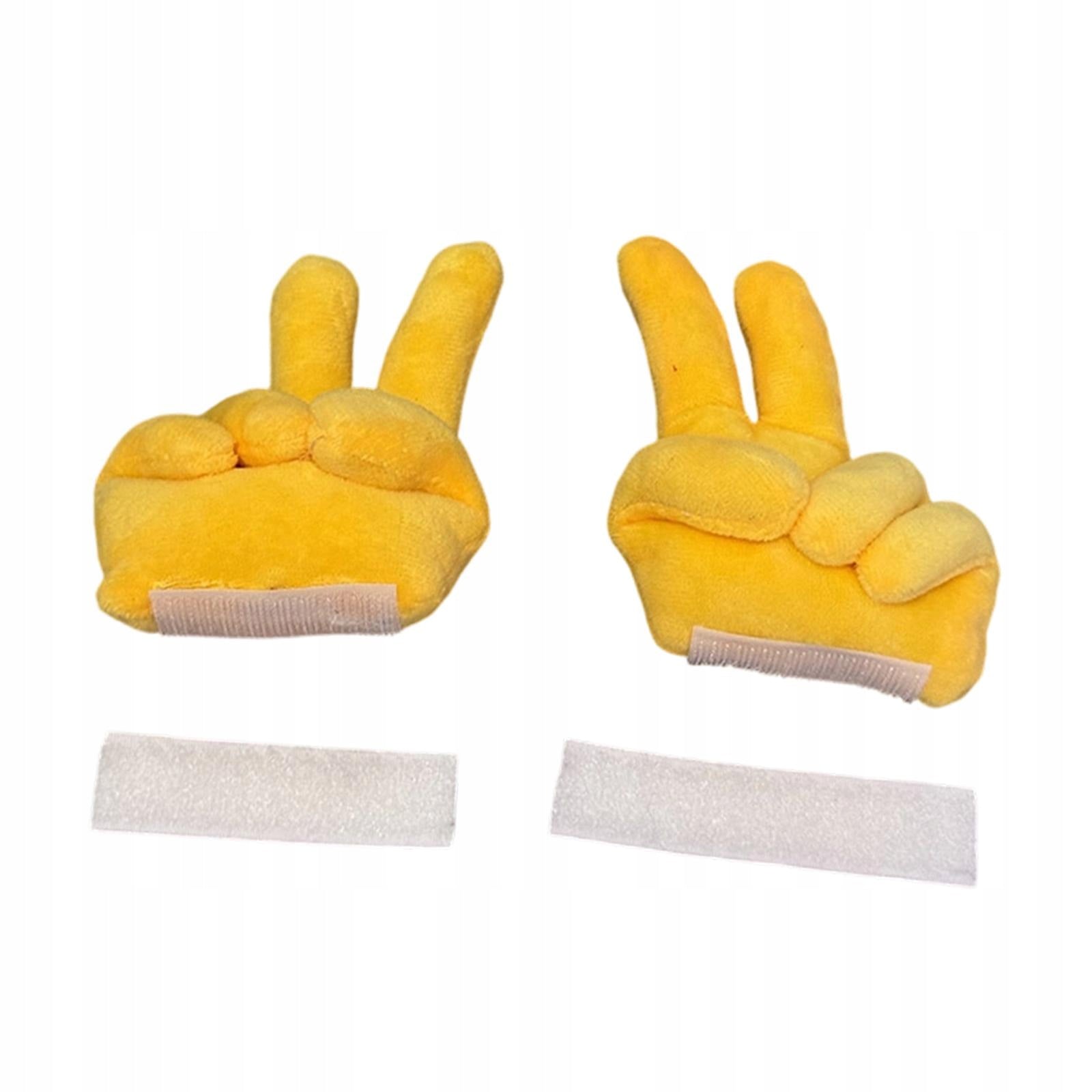 Helmet Accessories Cloth Finger Shape Ornament Adorable Removable for 2 Pcs Packaging status original