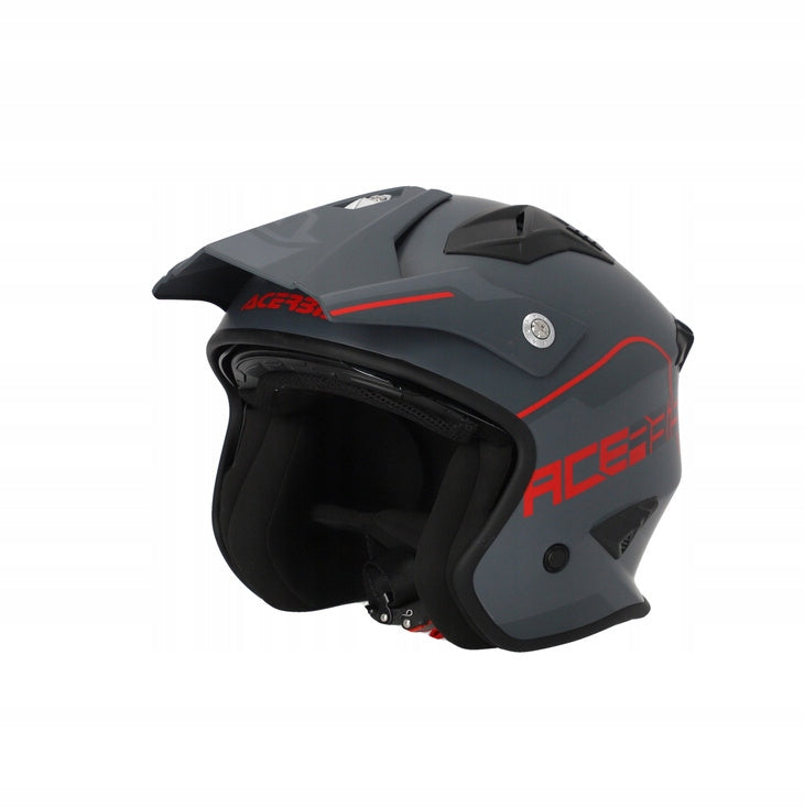Helmet Acerbis Aria 2206 Scooter Trial black-pink sun visor Size XXL