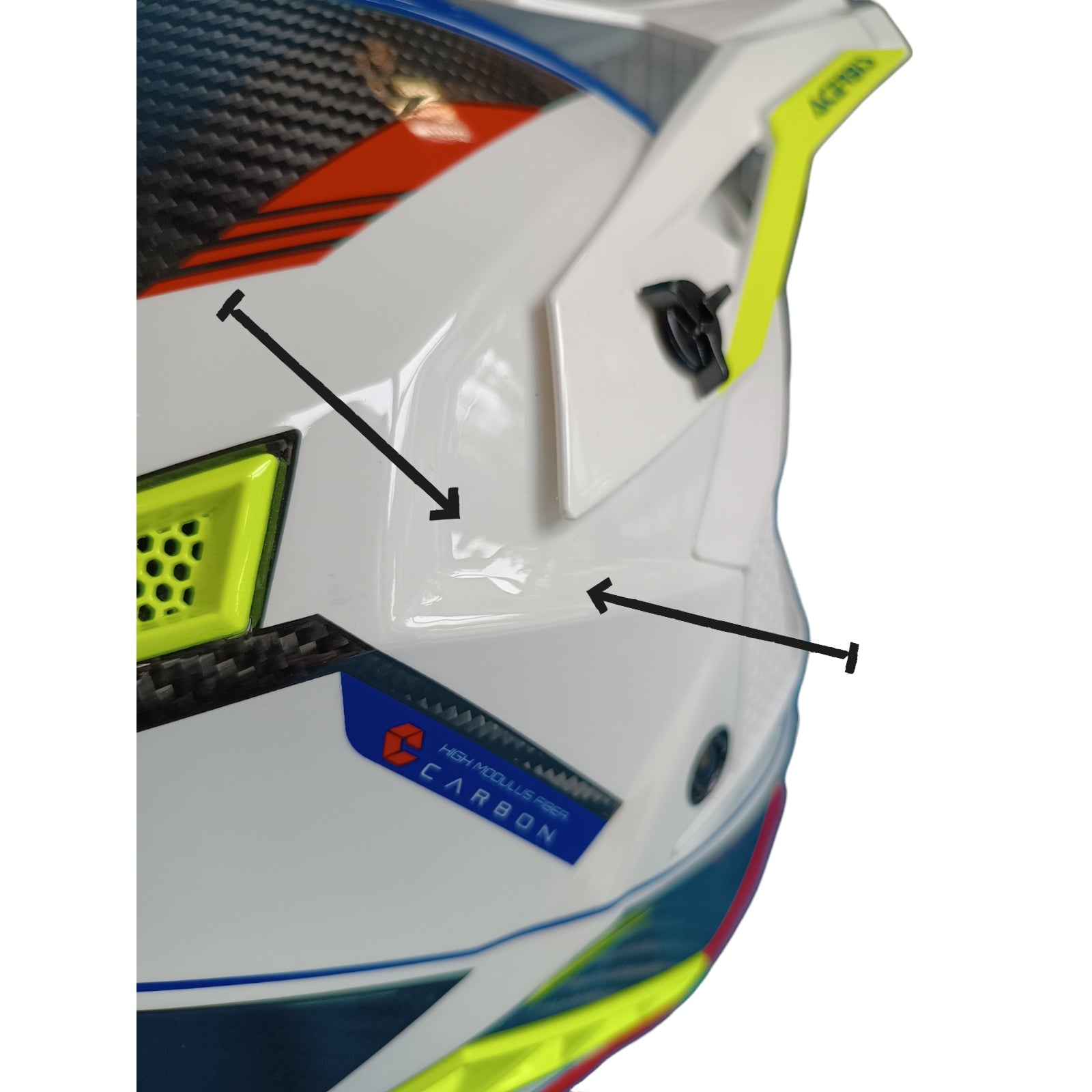 Helmet Acerbis Steel Carbon 2206 paint defect XS Cross Enduro Manufacturer Acerbis