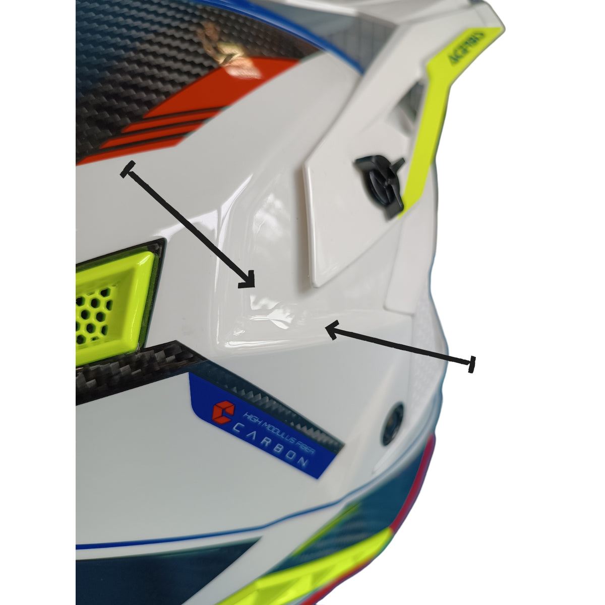 Helmet Acerbis Steel Carbon 2206 paint defect XS Cross Enduro Manufacturer Acerbis
