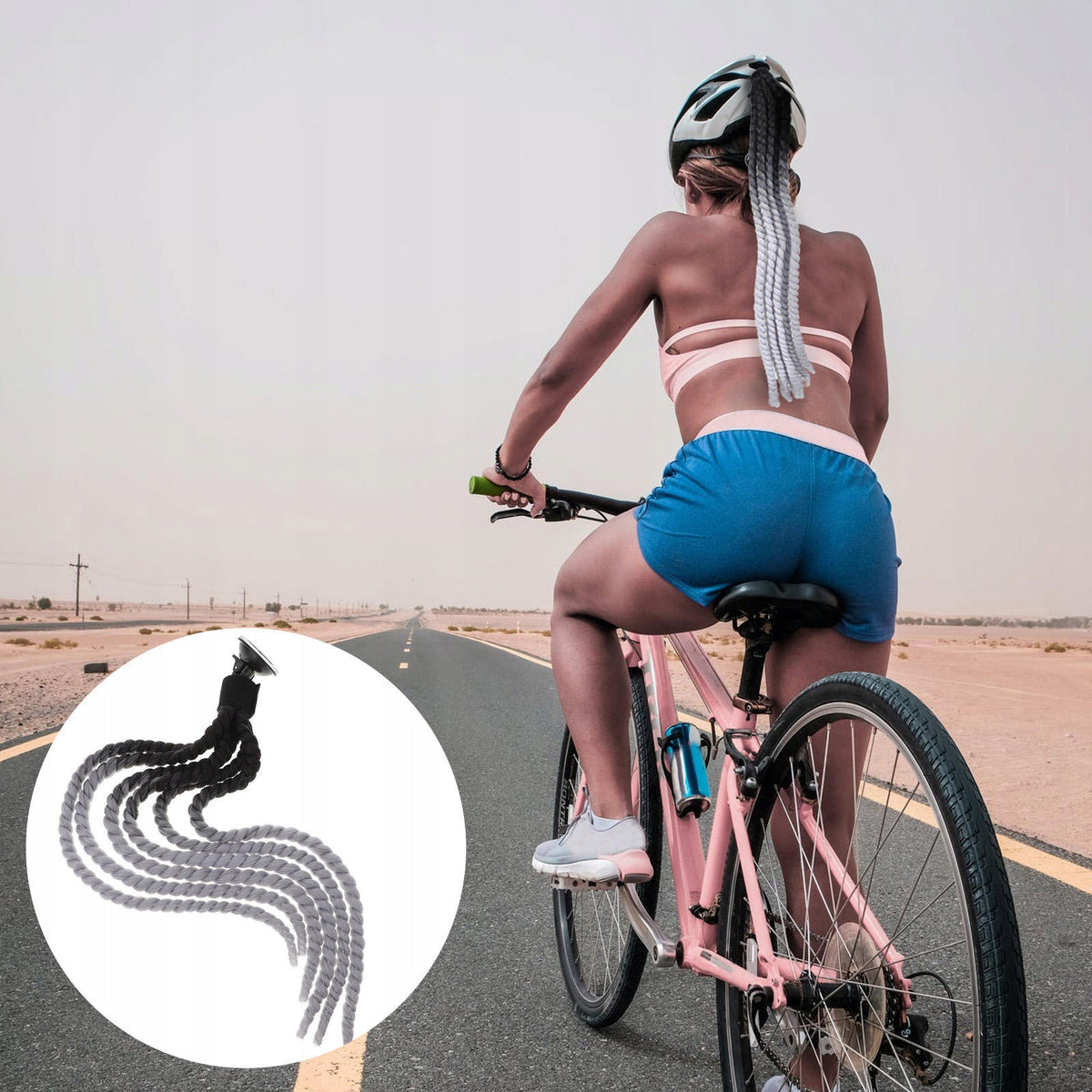 Helmet Braid Decoration for Motorbike Helmet Stylish Ornament Customs tariff code 65061080