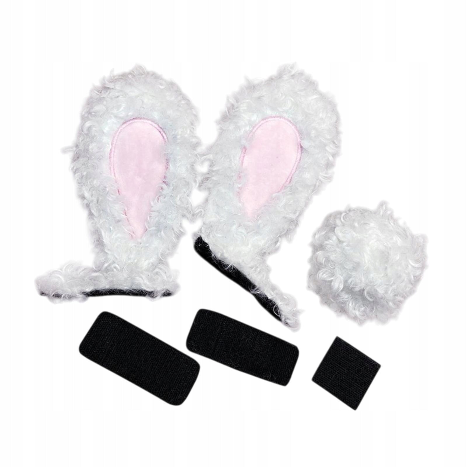 Helmet Bunny Ears Helmet Accessories with Tail Party Cosplay Plush White EAN (GTIN) 6902750518559
