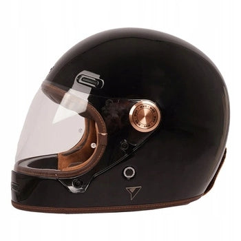 Helmet By City Roadster III Black Glossy ECE Pinlock Fiberglass