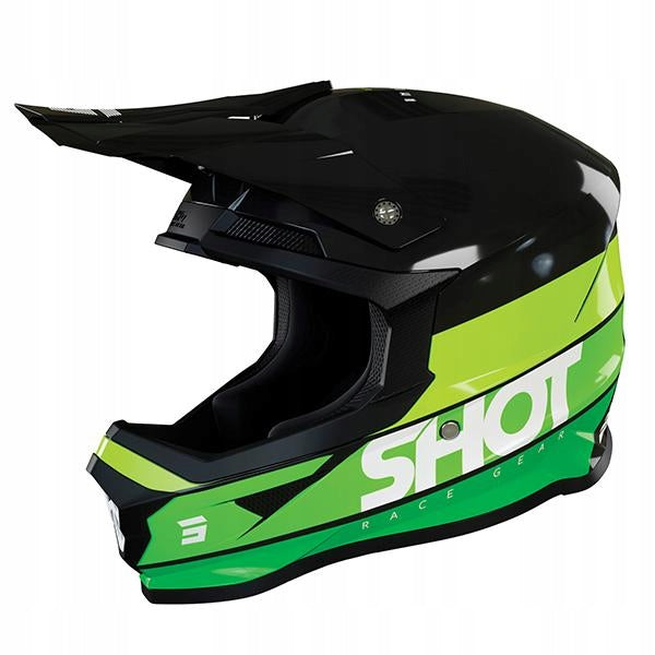 Helmet CROSS ENDURO SHOT FURIOUS STORY GREEN GLOSSY Green Gloss Size XL