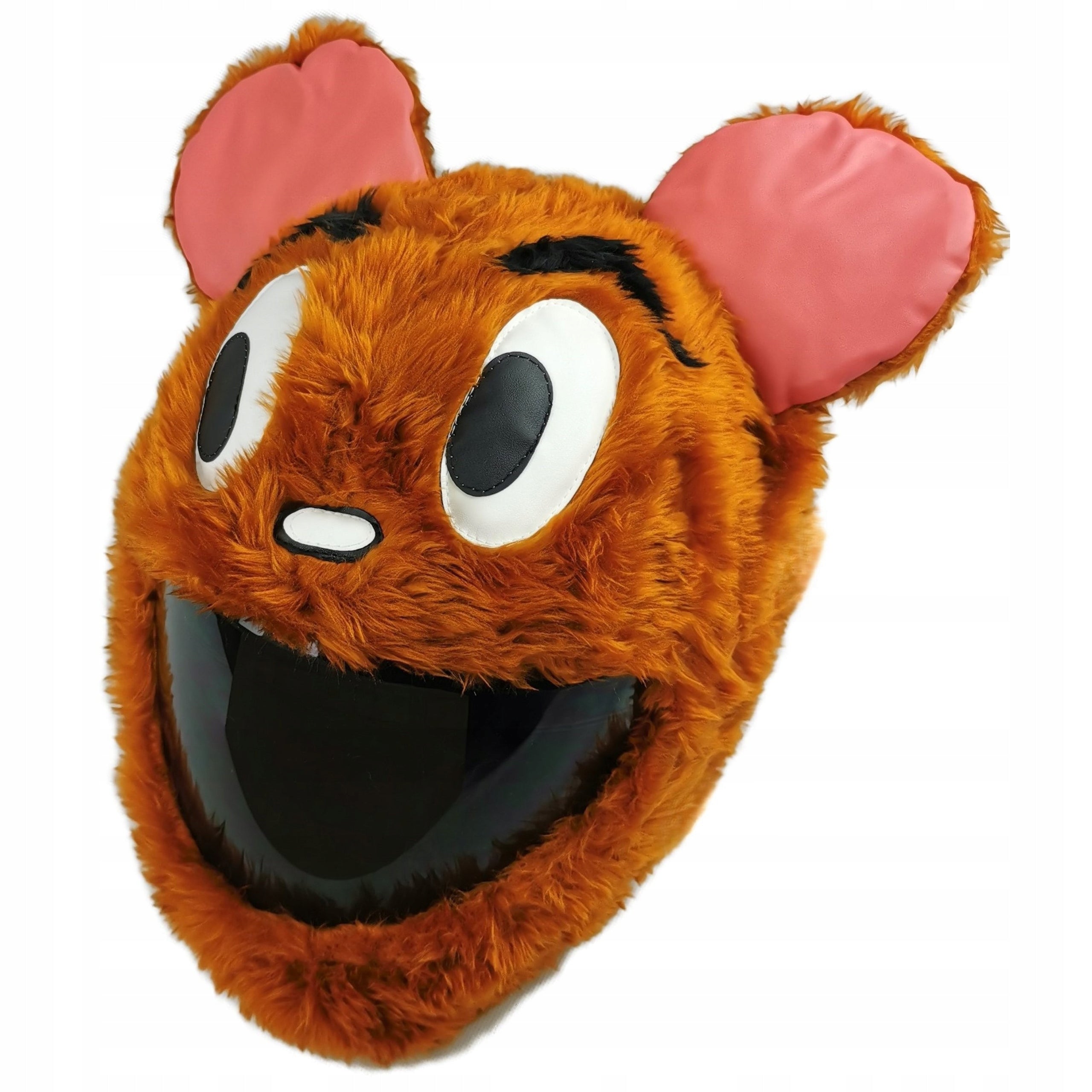Helmet Cap EARS Funny Gift for Motorcyclist Plush HAT
