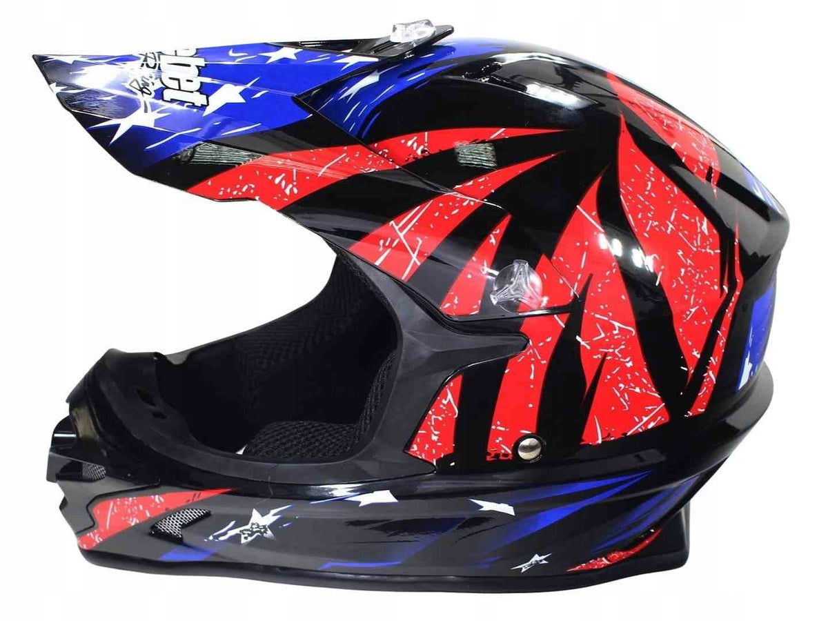 Helmet Cross/Enduro HELMET SAFEBET HF-115 XL Black Q183 New 2kg Manufacturer Safebet