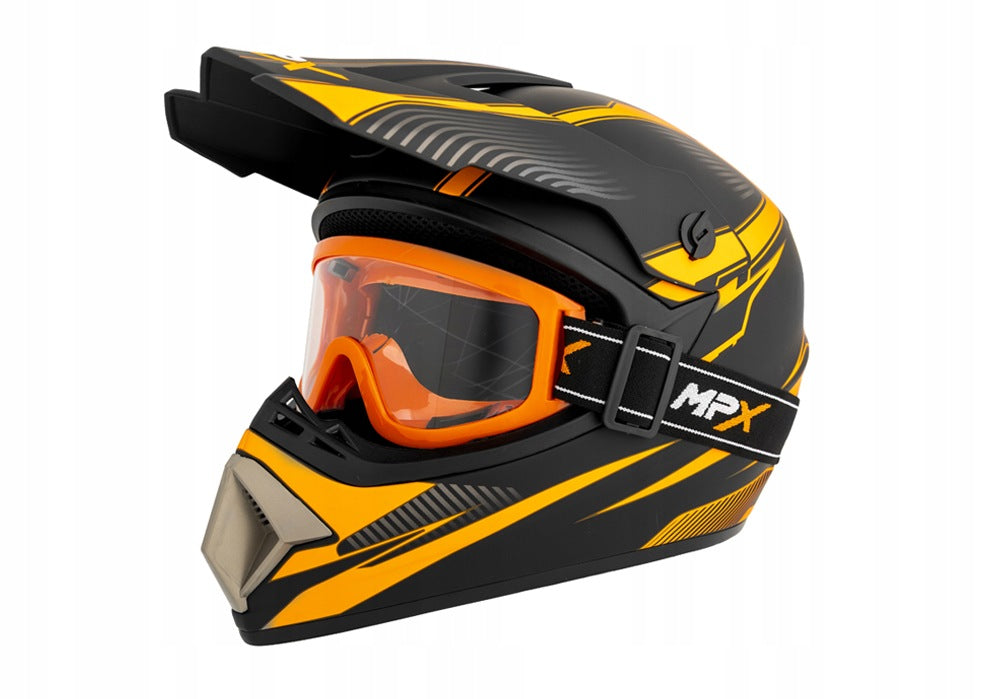 Helmet Cross L Goggles Enduro Quad ATV BMX MTB Scooter L 59-60 cm Manufacturer's catalog number MCGKZ50023