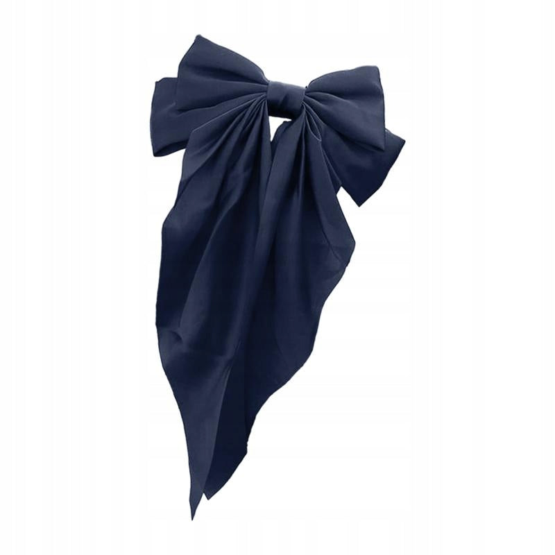 Helmet Decor Bow Helmet Accessory Decorative Big Bowknot Ski Dark Blue Packaging status original