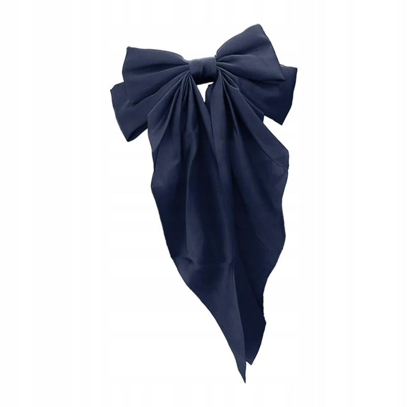 Helmet Decor Bow Helmet Accessory Decorative Big Bowknot Ski Dark Blue