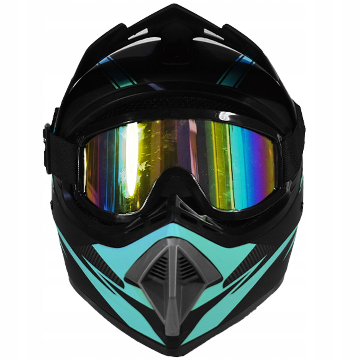 Helmet Goggles Gloves Cross Enduro Quad ATV BMX Bike Scooter black M Manufacturer's catalog number MCGKZ43007
