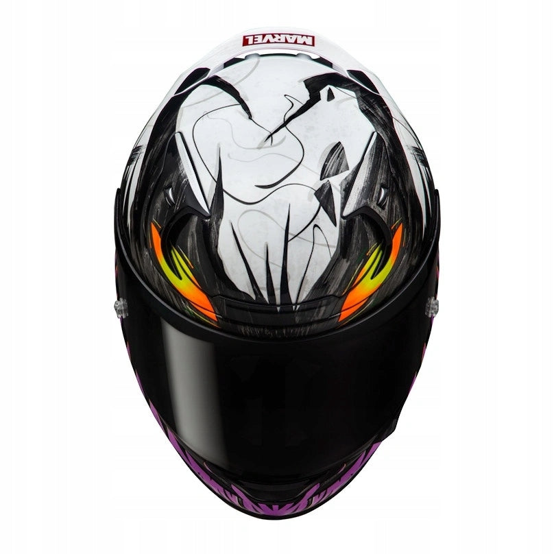 Helmet HJC RPHA 12 ANTI VENOM 2 MARVEL BLACK/WHITE purple yellow FREEBIES Manufacturer HJC