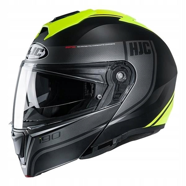 Helmet HJC i90 Davan MC-4HSF Jaw Fluo-Yellow XS