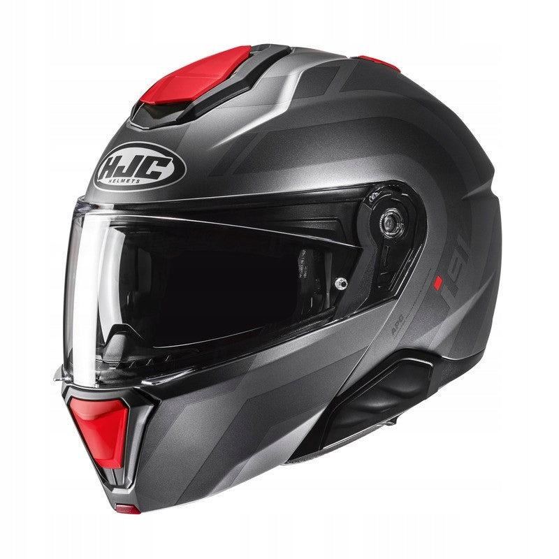 Helmet HJC i91 Arven Grey/Red size M +FREEBIES!