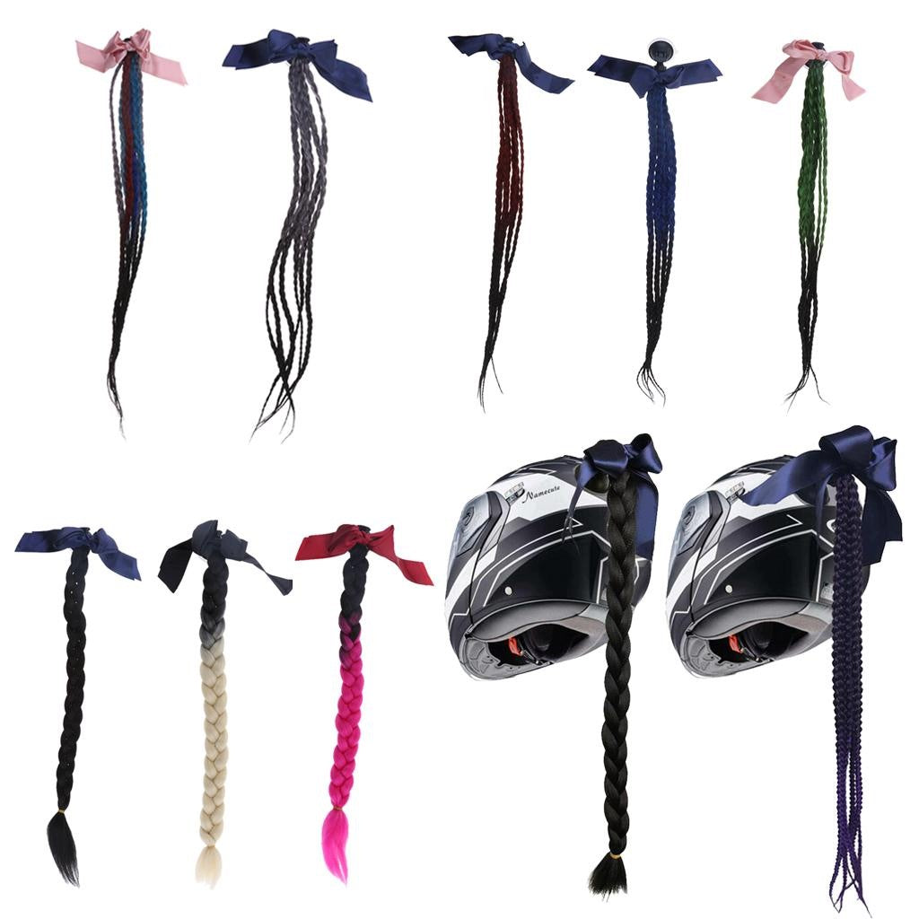 Helmet Hair Helmet Pigtails Black Packaging status original