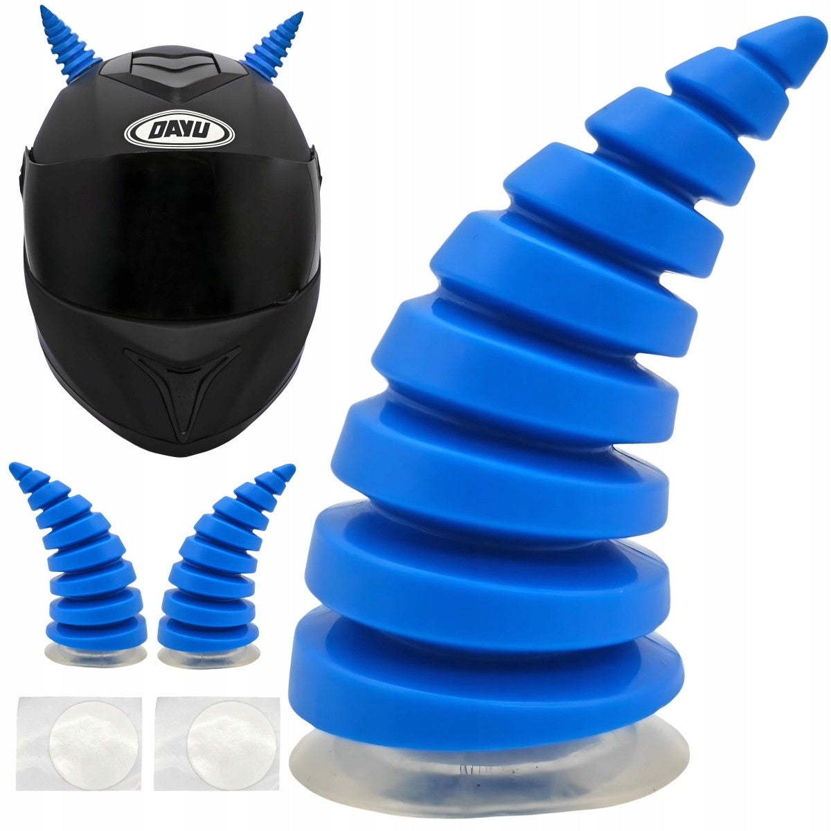 Helmet Horns Colors 2 Pcs Blue