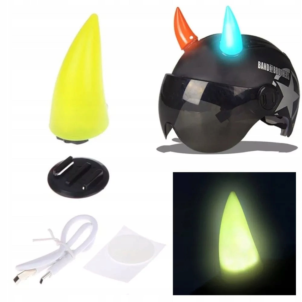 Helmet Horns Glowing - LED 1pcs Green