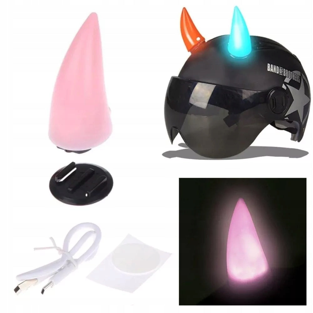 Helmet Horns Glowing - LED 1pcs Pink