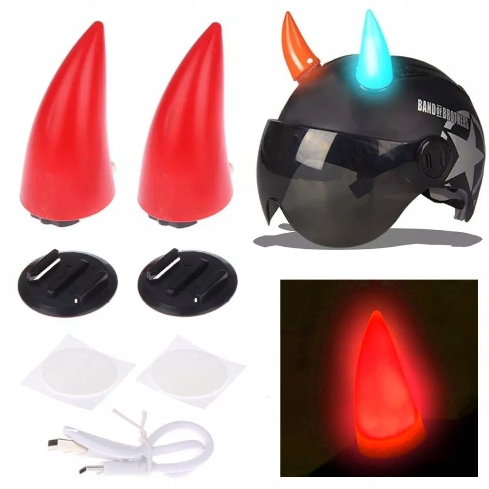Helmet Horns Glowing - LED 1pcs Red Manufacturer no brand