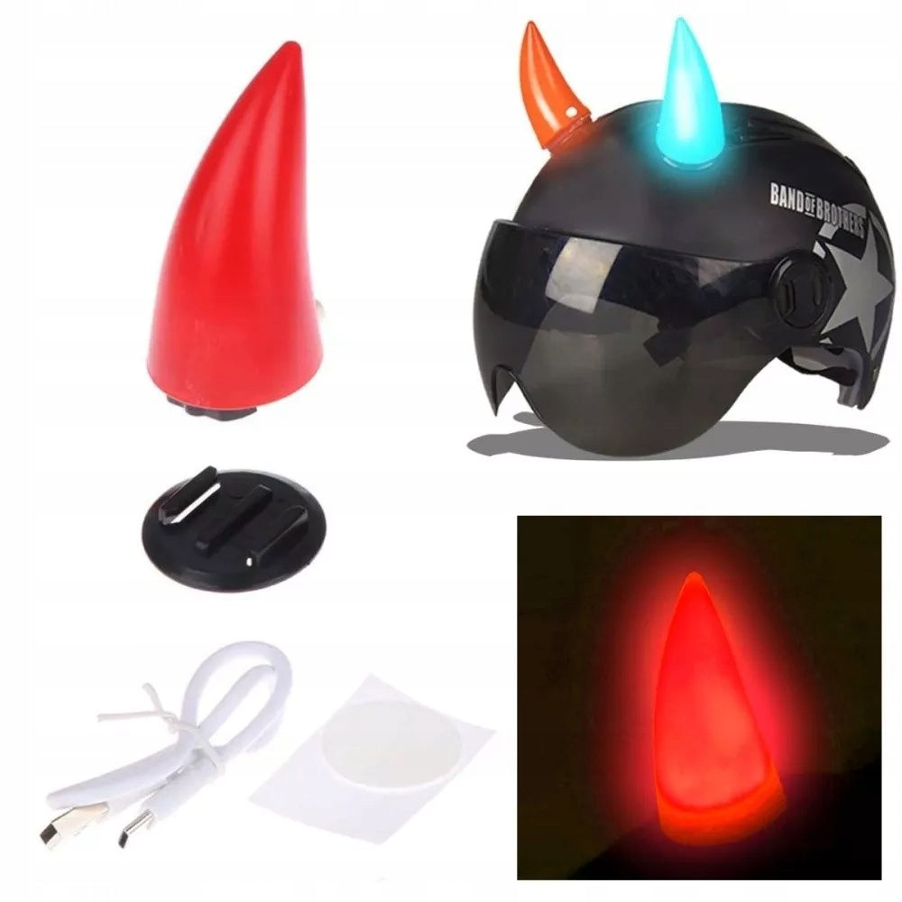 Helmet Horns Glowing - LED 1pcs Red