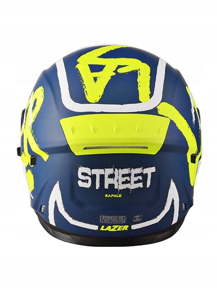 Helmet Lazer Rafale Street Blue/Yellow/White L Packaging status original