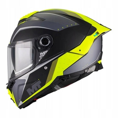 Helmet MT THUNDER 4 R SV WIND TUNNEL B3 MATT black grey yellow fluo FREEBIES Size S
